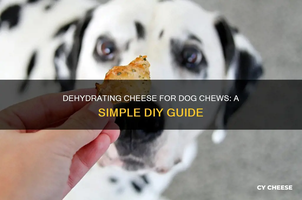 how do you dehydrated cheese for dog chew