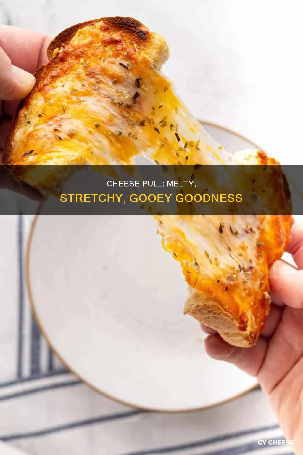 how do you describe mixing melted cheese