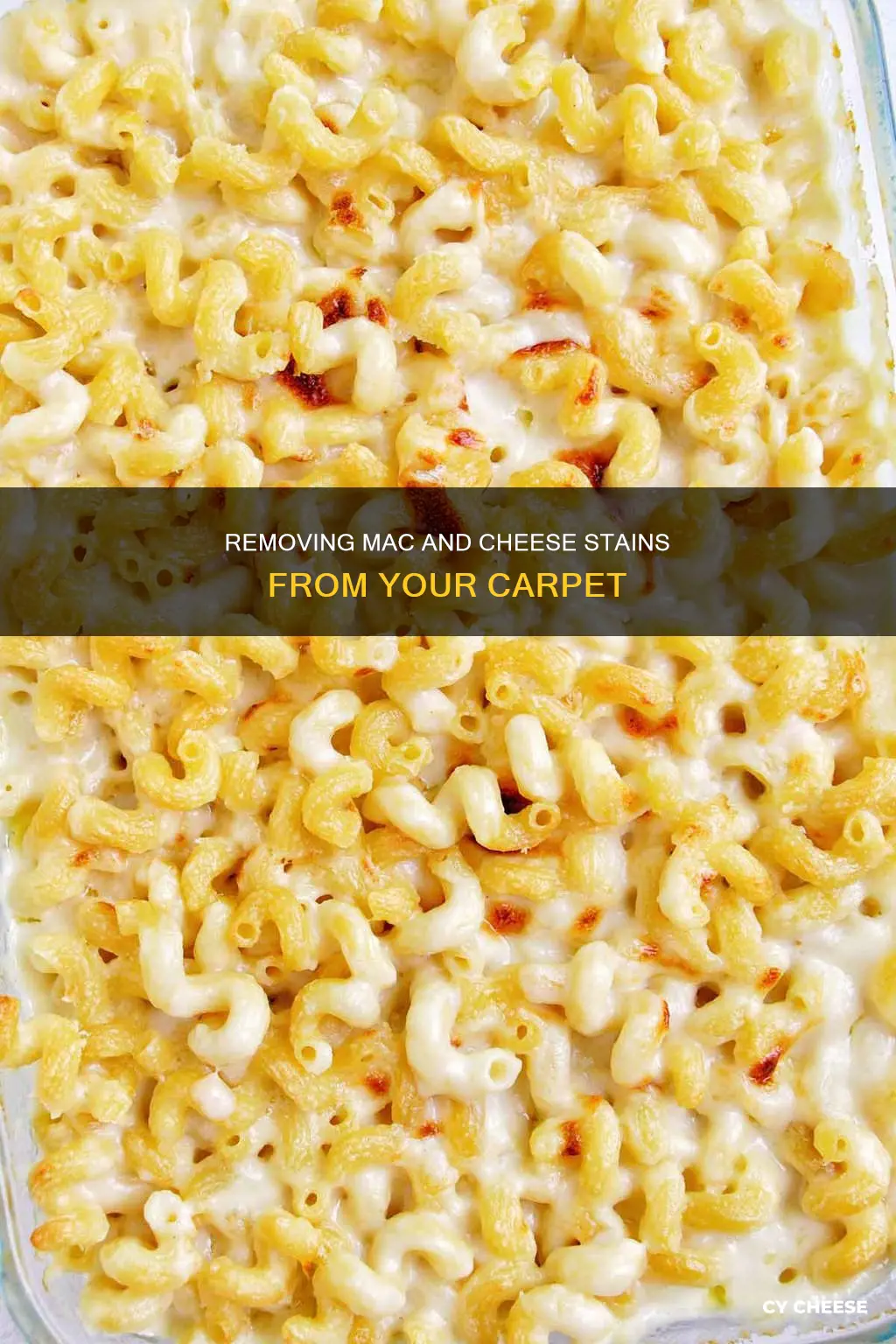how do you get macaroni and cheese out of carpet