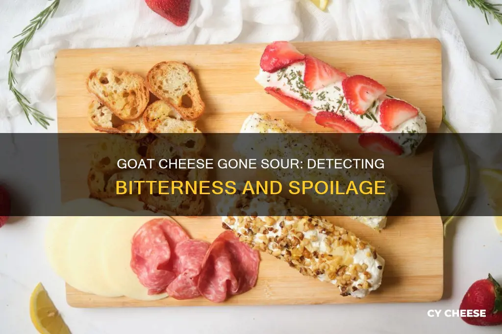 how do you know if goat cheese is bad bitter