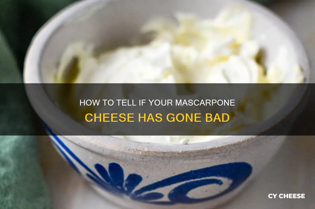how do you know if mascarpone cheese spoiled