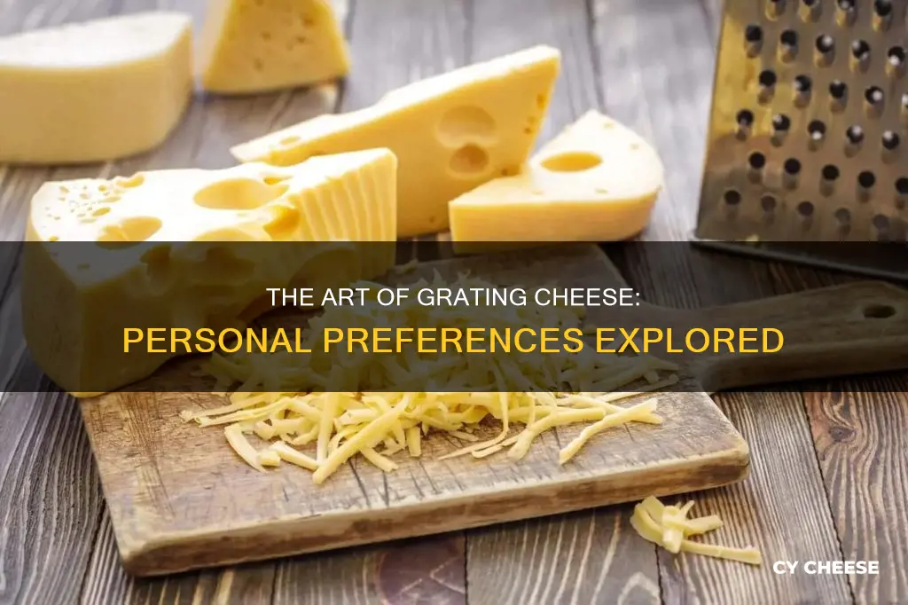 how do you like your cheese grated