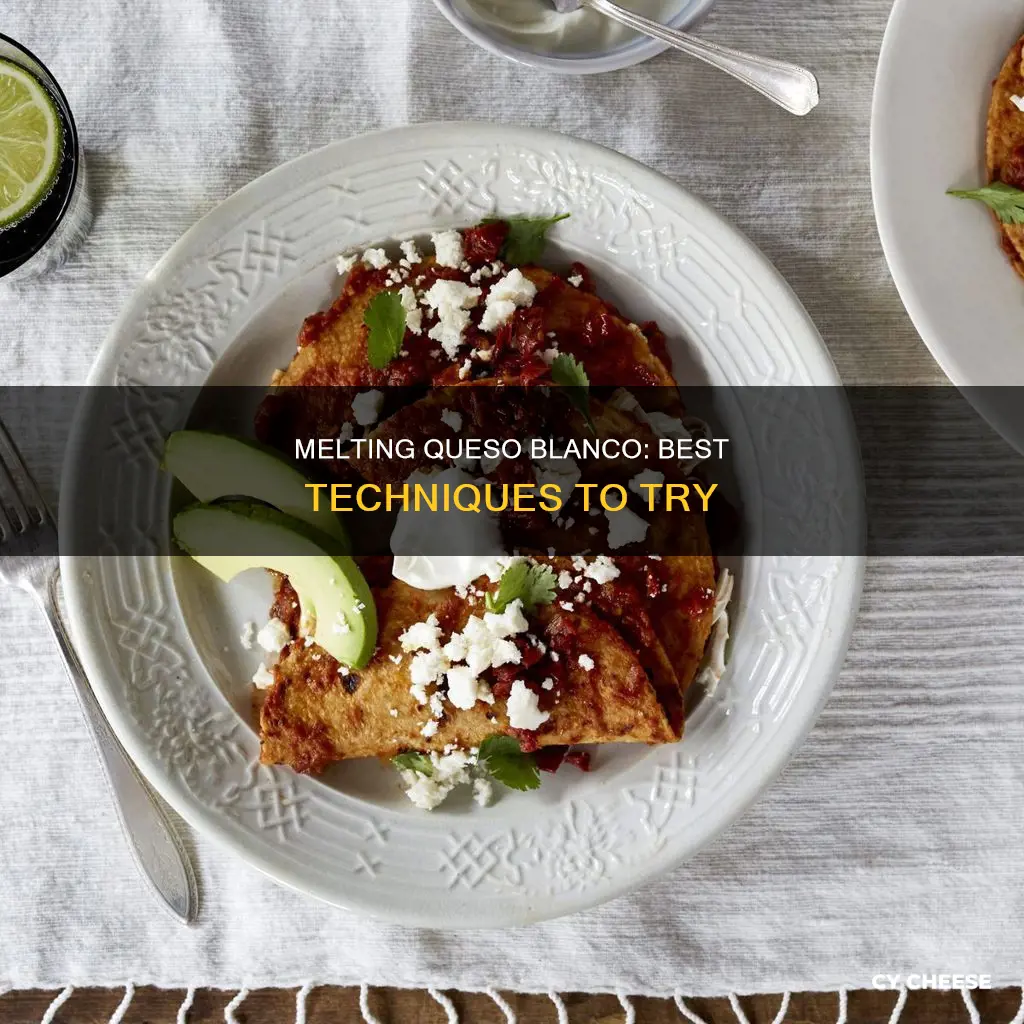 how do you melt queso blanco block cheese