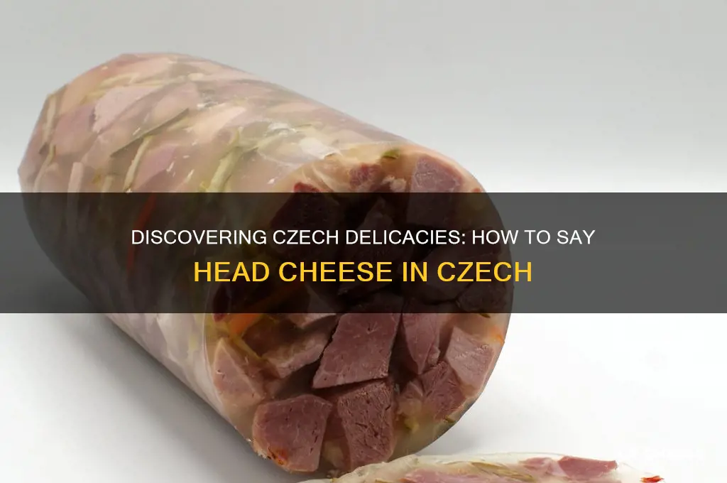 how do you say head cheese in czech