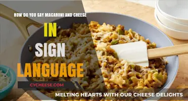 Mac and Cheese in Sign Language: A Tasty Tutorial