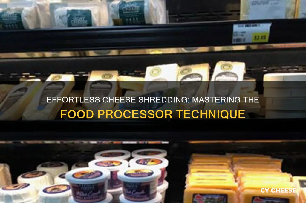 how do you shred cheese in a food processor