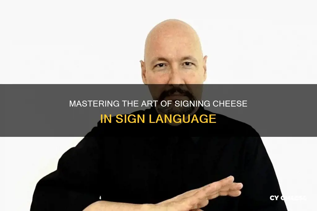 how do you sign cheese