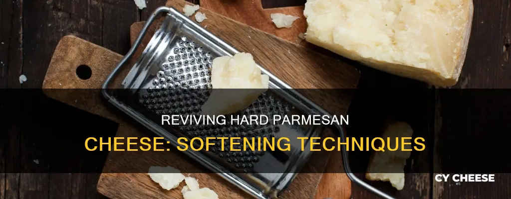 how do you soften hard parmesan cheese