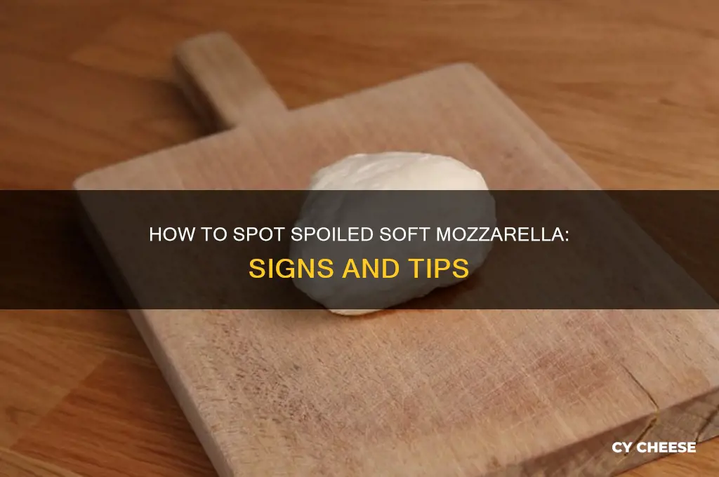how do you tell if soft mozarella cheese is spoiled