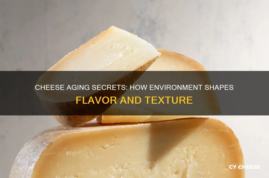 how does cheese age differenlt in differet environmenets