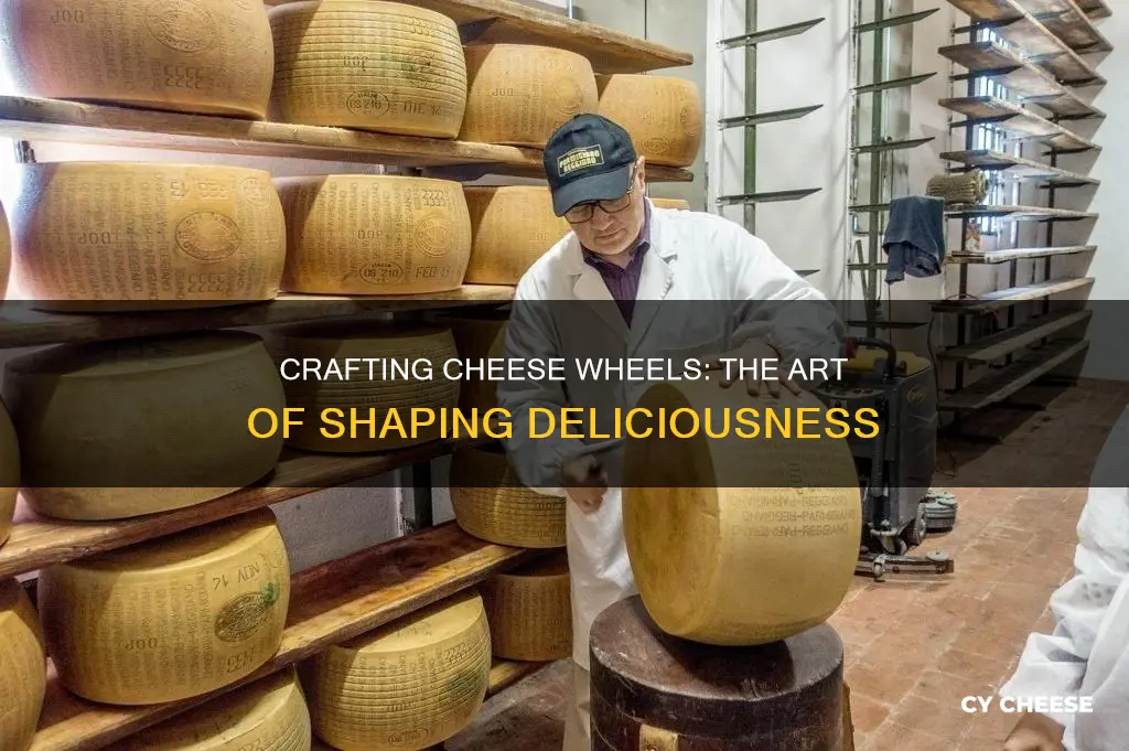 how does cheese get into wheel shape