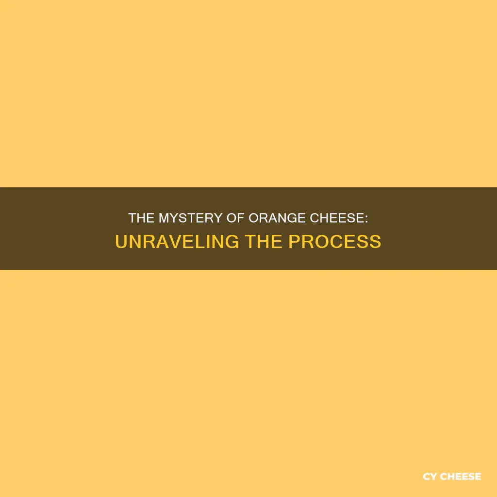 how does cheese get orange