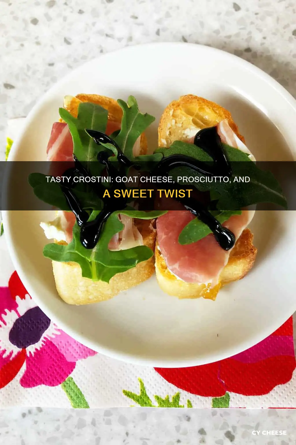 how does crostini with goat cheese jam and prosciutto