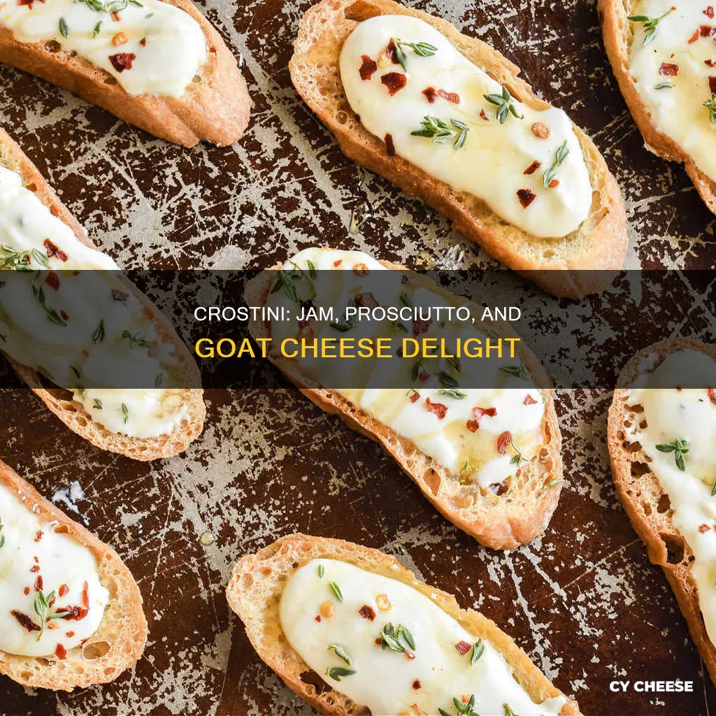 how does crostini with goat cheese jam and prosciutto