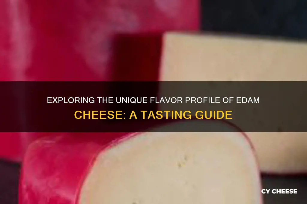 how does edam cheese taste