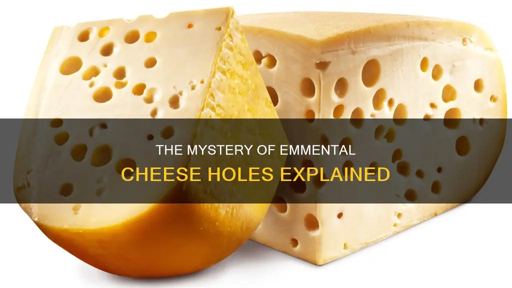 how does emmental cheese get its holes