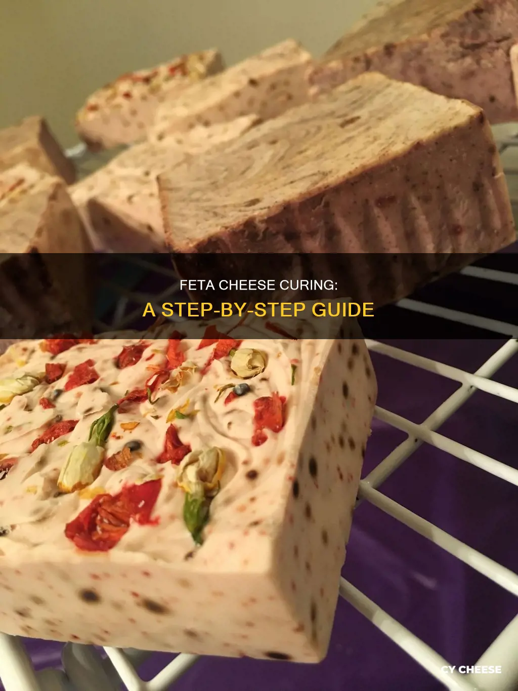 how does feta cheesa get cured