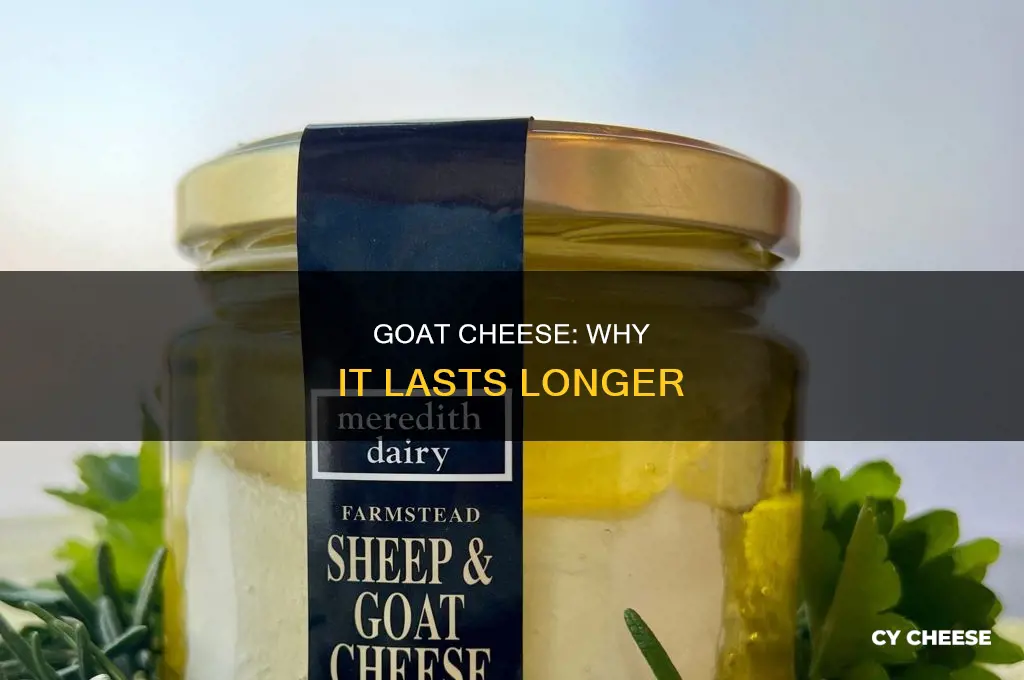 how does goat cheese stay good for so long