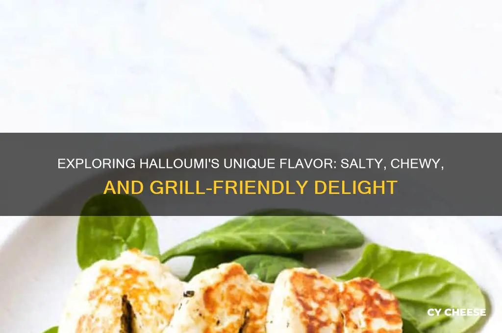 how does halloumi cheese taste