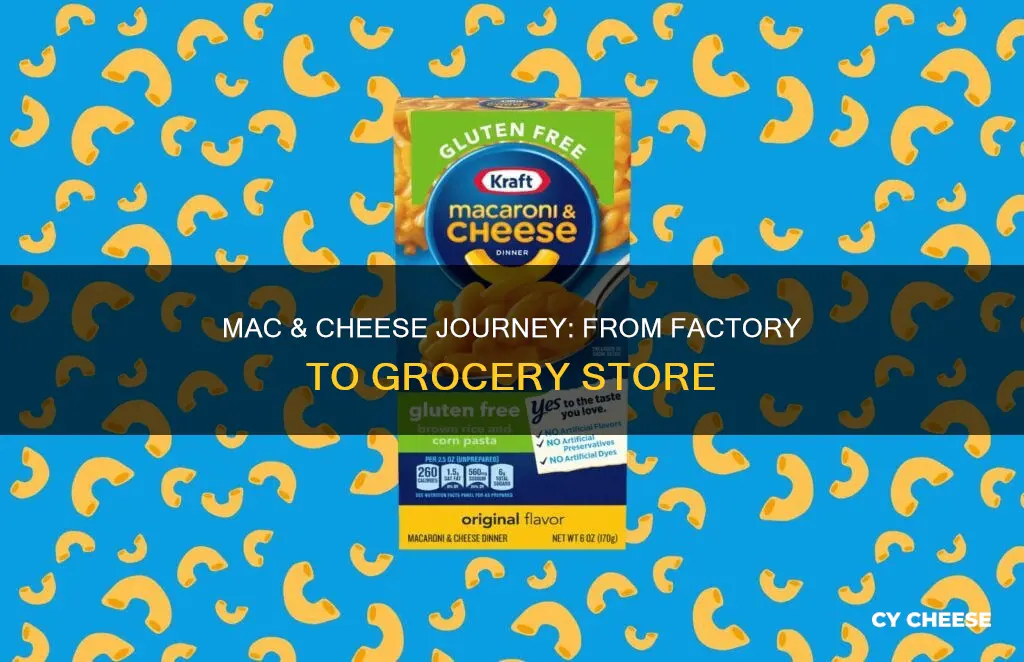 how does kraft macaroni and cheese get to grocery stores