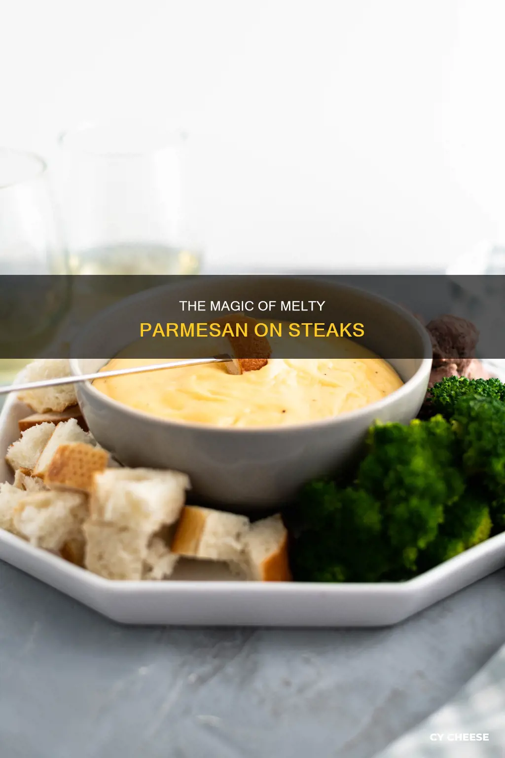 how does longhorn melt parmesan cheese on steak