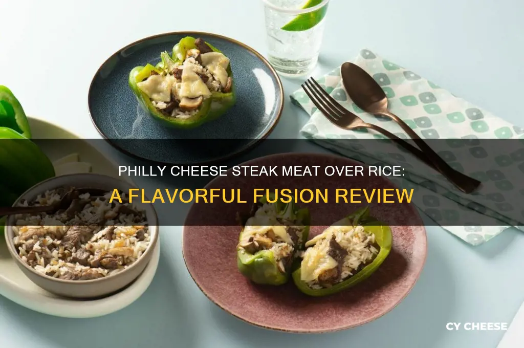 how does philly cheese steak meat over rice taste
