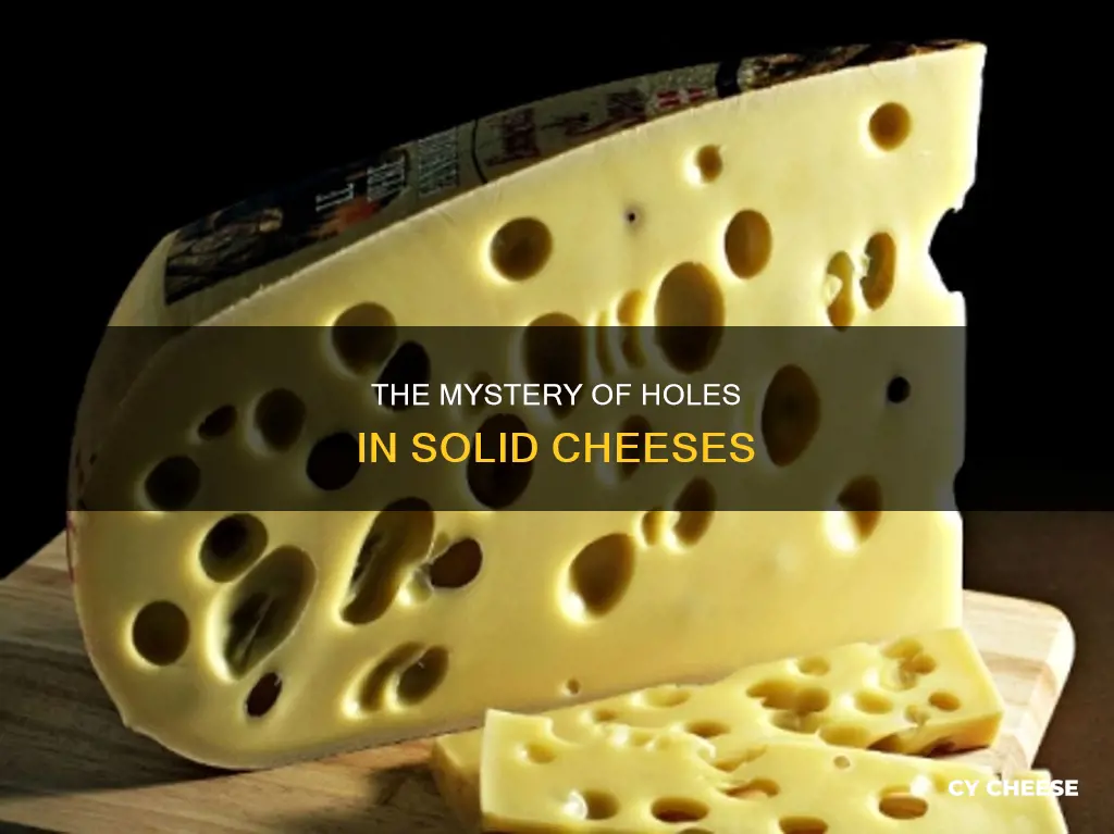 how does solid cheese gets holes