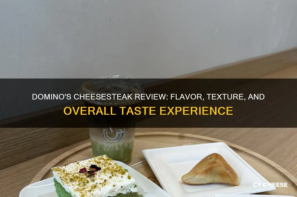 how does the cheese steak at domino