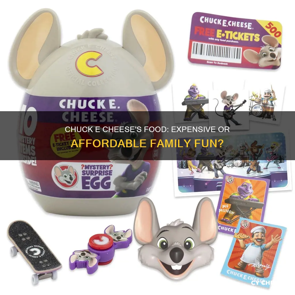 how expensive is chuck e cheese food