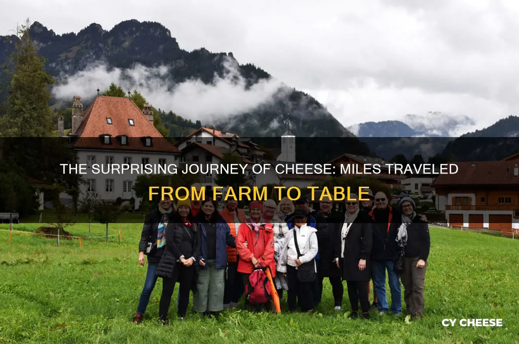 how far does cheese travel