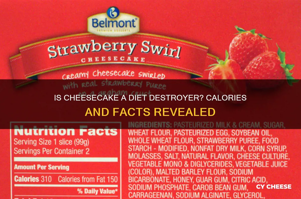 how fattening is cheese cake