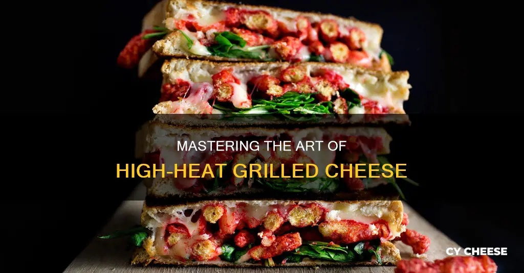 how high flame grilled cheese