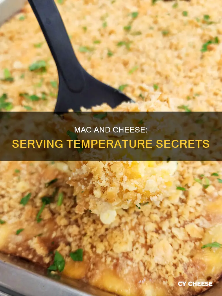 how hot should macaroni and cheese be served