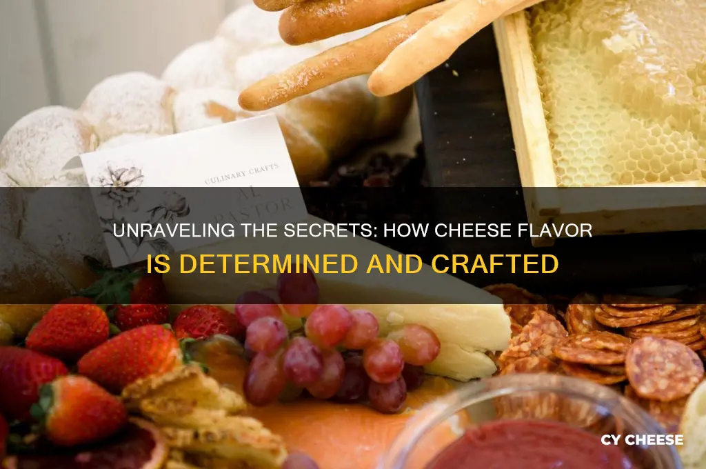 how is cheese flavour determined