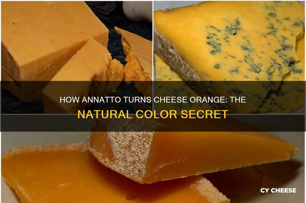 how is cheese orange anatto