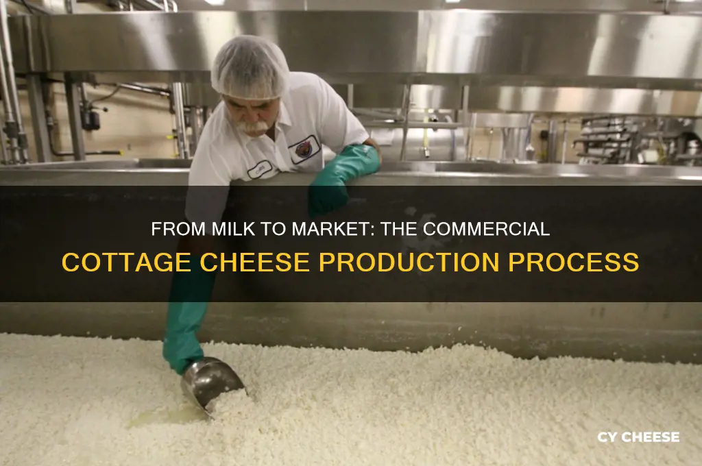 how is commercial cottage cheese made