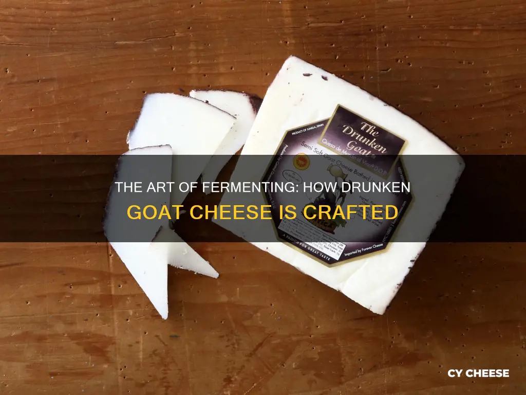 how is drunken goat cheese made