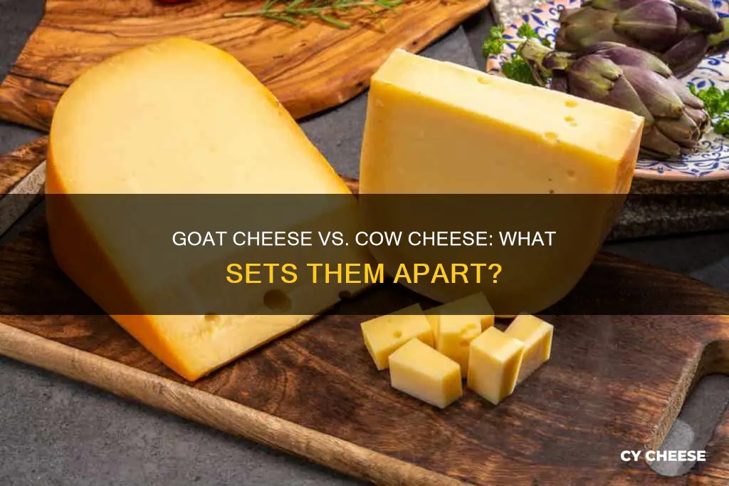 how is goat cheese different from cow cheese