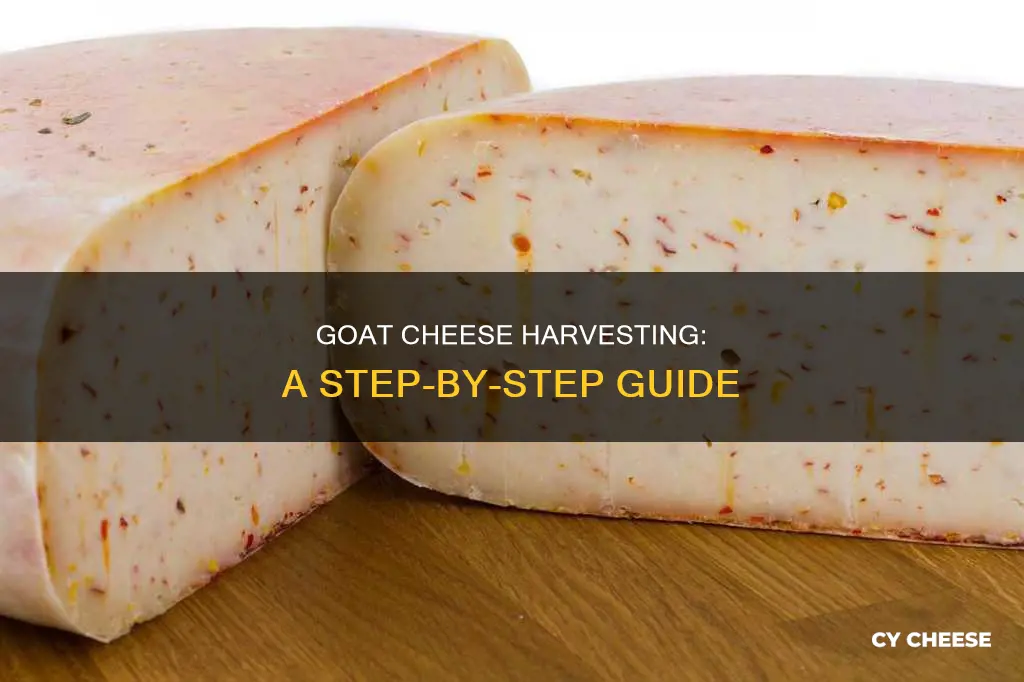 how is goat cheese harvested