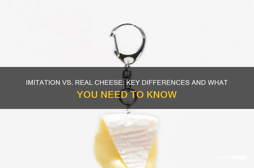 how is imitation cheese different from real cheese