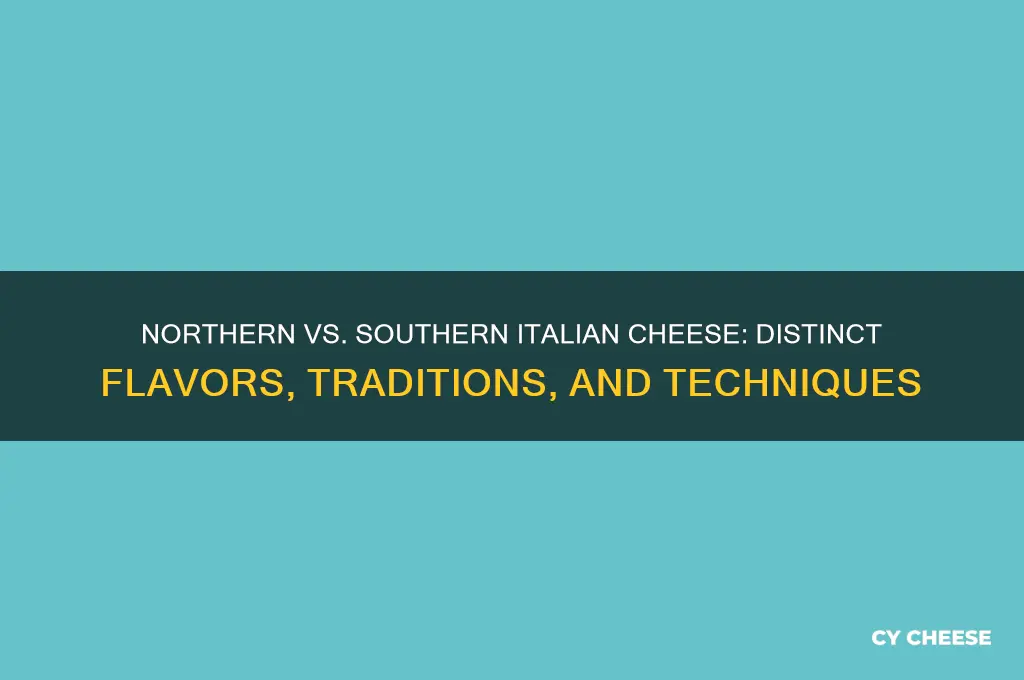 how is northern italian cheese different than southern