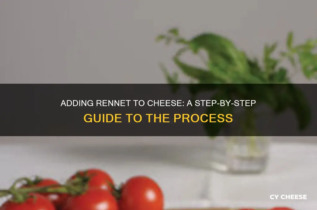 how is rennet added to the cheese making process