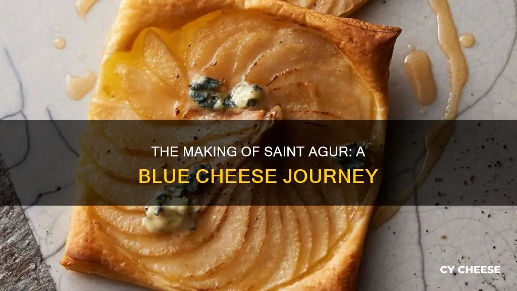 how is saint agur blue cheese made
