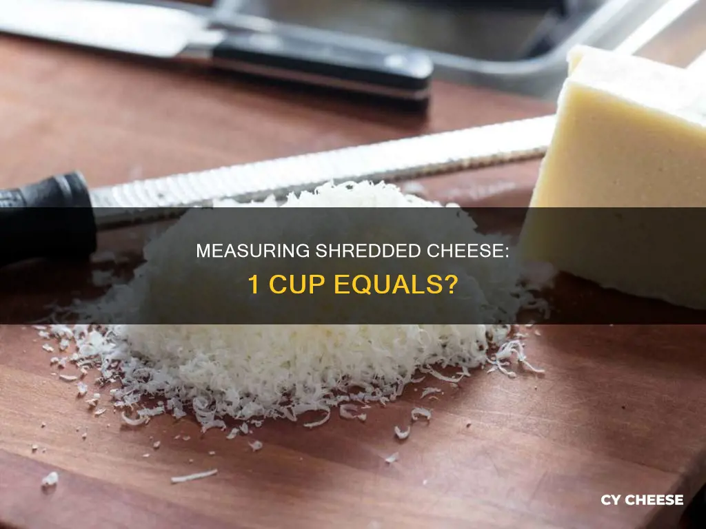 how is shredded cheese measure 1 cup