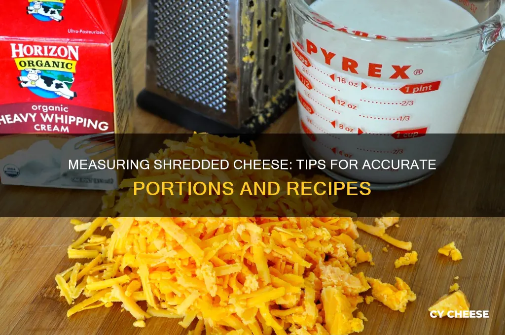 how is shredded cheese measured
