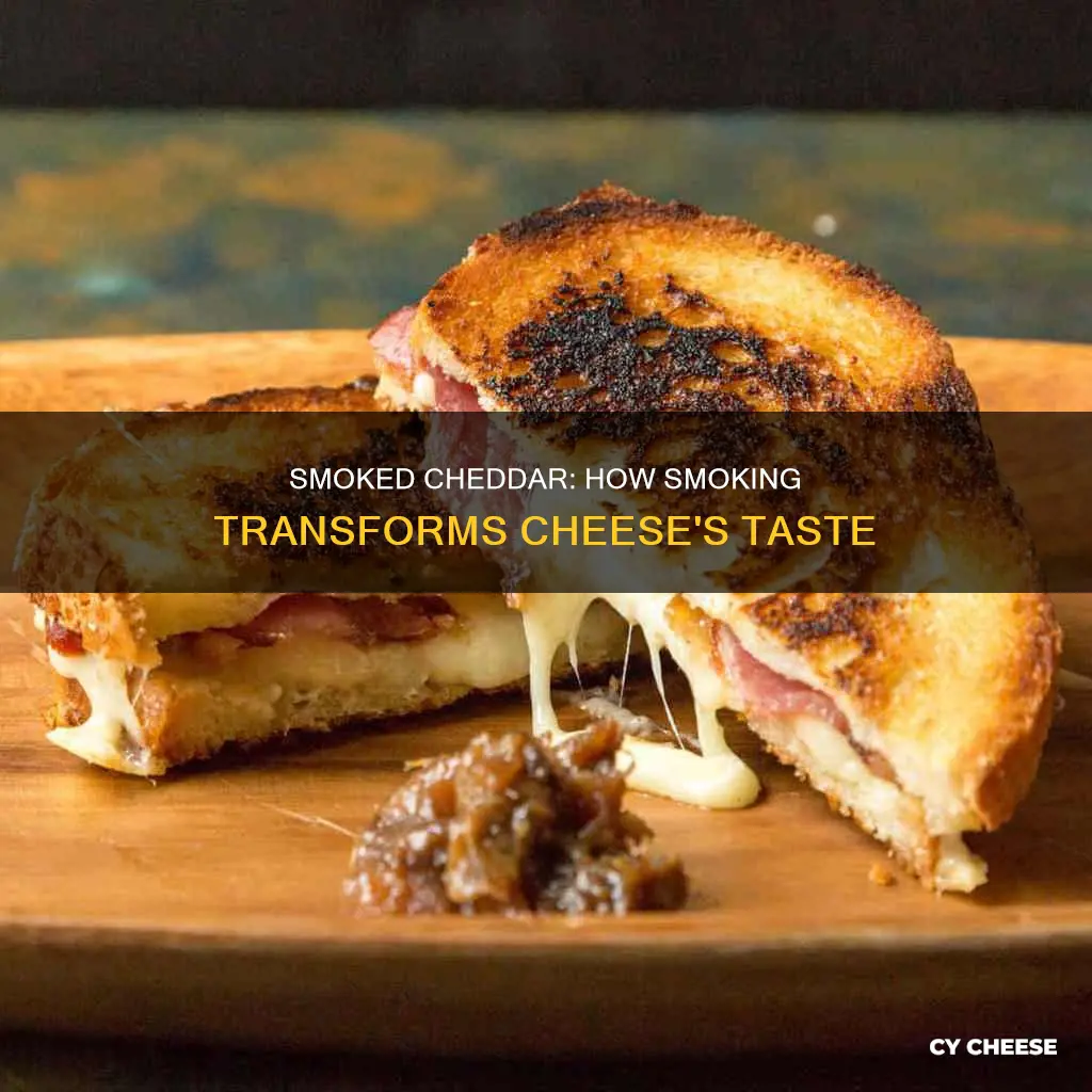 how is smoked cheddar cheese made