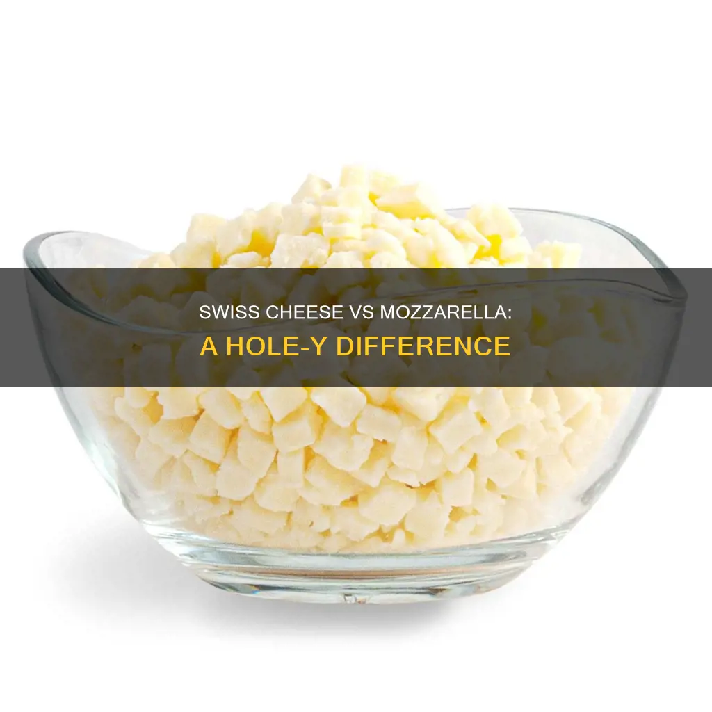 how is swiss cheese different from mozzarella