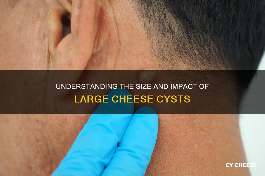 how large csn cheese cysts