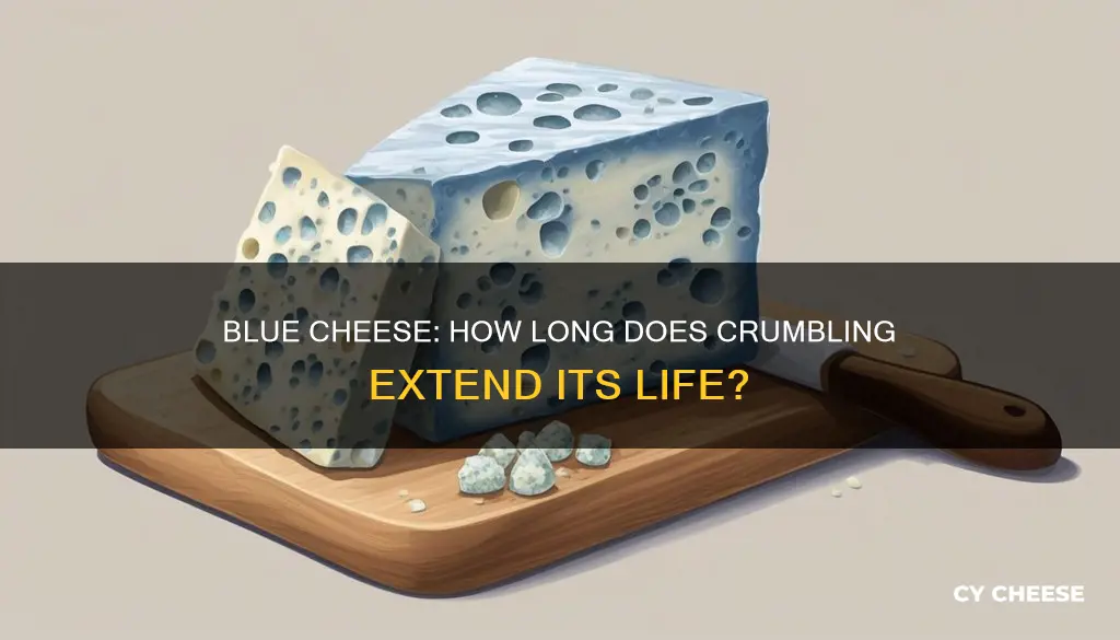 how long after sell by date crumbled blue cheese