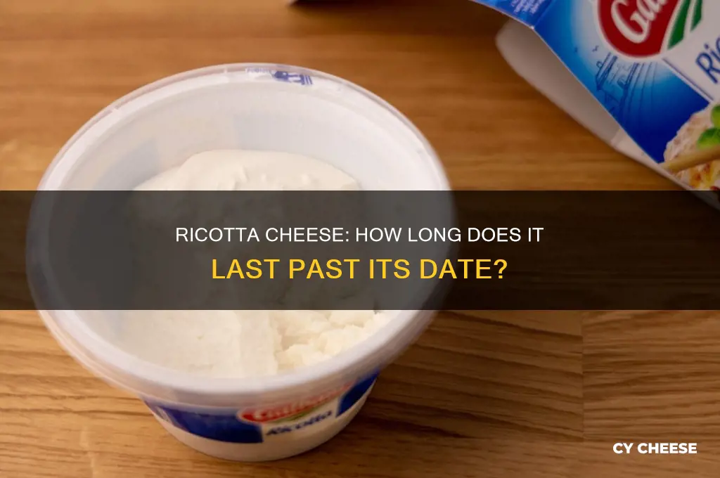 how long after sell by date is ricotta cheese good